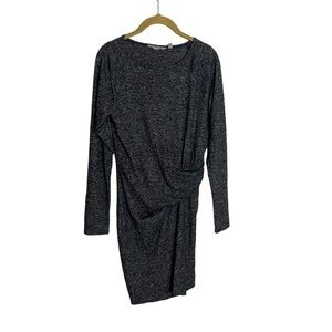 Athleta Charcoal Black Dress XS Ruched